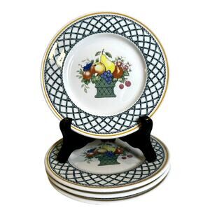 Villeroy & Boch 'Basket' Germany Vitro Porzellan 6.25" Bread Butter Plates-Set 4